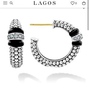 Lagos Black Caviar Earrings